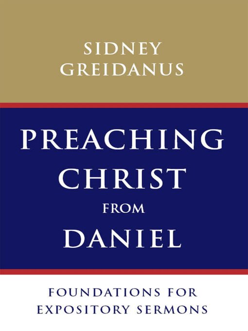 Cover image for Preaching Christ from Daniel